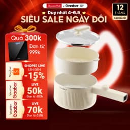 Thumbnail Nồi điện đa năng dung tích 2L GAABOR EC-20E01B công suất 600W vân đá chống dính kèm xửng hấp 1