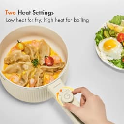 Thumbnail Nồi điện đa năng dung tích 2L GAABOR EC-20E01B công suất 600W vân đá chống dính kèm xửng hấp 3