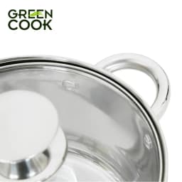 Thumbnail Nồi Inox 5 đáy cao cấp PFOA free 18 cm Green Cook GCS243-18IH 1