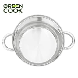 Thumbnail Nồi Inox 5 đáy cao cấp PFOA free 18 cm Green Cook GCS243-18IH 2