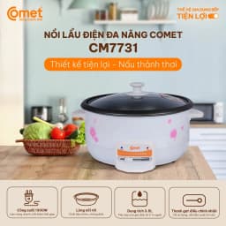 Thumbnail Nồi lẩu điện COMET sôi nhanh dễ vệ sinh 3