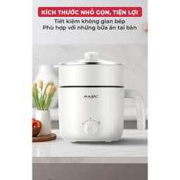 Thumbnail Nồi lẩu điện đa năng Magic A-040, dung tích 1.3L, công suất 600W, bảo hành 12 tháng 3