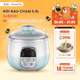 Thumbnail Nồi Nấu Cháo Chậm 0.8L BEAR Nồi Nấu Chậm Nồi Chưng Yến Cách Thuỷ Nồi Nấu Cháo Cho Bé Nấu Chậm Đậm Dưỡng Chất SUBE001 1