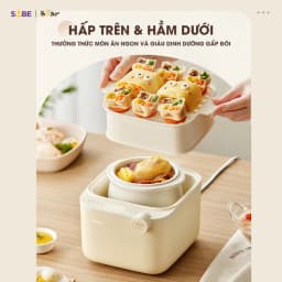 Thumbnail Nồi Nấu Cháo Chậm BEAR 0.8L 7 Chế Độ Nồi Nấu Chưng Yến Hầm Hấp Ninh Cháo Cách Thủy Giữ Trọn Chất Dinh Dưỡng NNC08 2