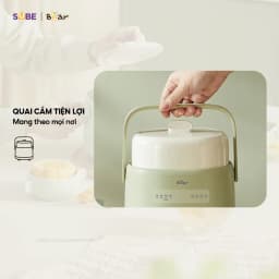 Thumbnail Nồi Nấu Cháo Chậm BEAR 1L Có Xửng Hấp 8 Chế Độ Nấu Hầm Nồi Chưng Yến Nồi Nấu Chậm Cho Bé Giữ Trọn Dinh Dưỡng SC-4H10E 3