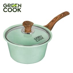 Thumbnail Nồi đúc đáy từ chống dính PFOA free men đá xanh ngọc Green Cook GCS05 4