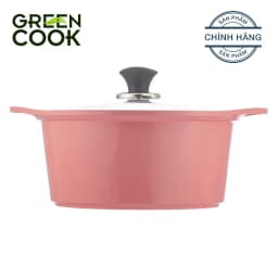 Thumbnail Nồi đúc ceramic vân đá đáy từ chống dính PFOA free Green Cook GCS02-20IH 1
