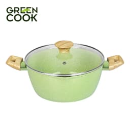 Thumbnail Nồi đúc men đá ceramic miệng rót đáy từ 9 lớp chống dính PFOA free Green Cook 1
