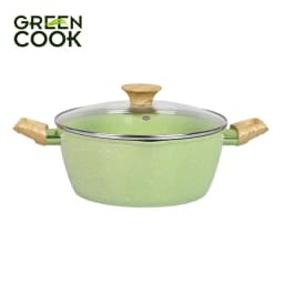 Thumbnail Nồi đúc men đá ceramic miệng rót đáy từ 9 lớp chống dính PFOA free Green Cook 2