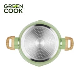 Thumbnail Nồi đúc men đá ceramic miệng rót đáy từ 9 lớp chống dính PFOA free Green Cook 3