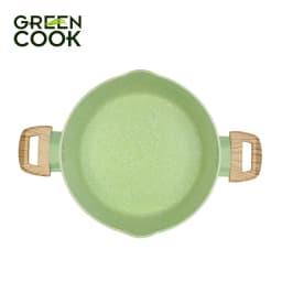 Thumbnail Nồi đúc men đá ceramic miệng rót đáy từ 9 lớp chống dính PFOA free Green Cook 4