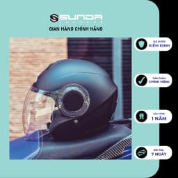 Thumbnail Nón bảo hiểm 3/4 SUNDA 621 chính hãng - nhiều màu 1
