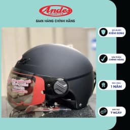 Thumbnail Nón bảo hiểm nửa đầu ANDES 109K size lớn 4