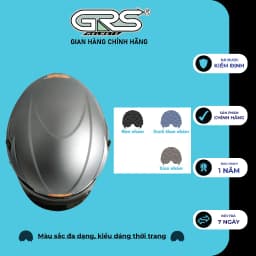 Thumbnail Nón bảo hiểm nửa đầu GRS A966 kính giấu lưỡi trai (nhiều màu) 1