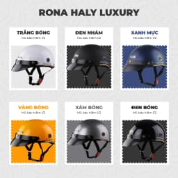 Thumbnail Nón bảo hiểm nửa đầu RONA Haly Luxury có nhiều màu chính hãng tại Nón Trùm 2