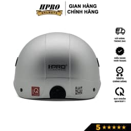Thumbnail Nón bảo hiểm thời trang Hpro helmet, có lỗ thông gió, kiểu dáng trẻ trung năng động, màu bạc cá tính, Freeside (52-56cm) 4