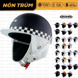 Thumbnail Nón bảo hiểm xe máy 1/2 Rona Bosozoku Plus phong cách Nhật Bản dành cho cả nam và nữ tại Nón Trùm 1