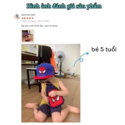 Thumbnail Nón cho bé trai 2 đến 5 tuổi 1989KIDS Mũ cho bé trai vòm đầu 52cm hình in siêu nhân spidermen vành rộng chống nắng tốt 1