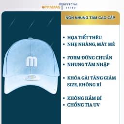 Thumbnail Nón kết nam chất nhung nón kết nam nữ nón kết xịn thêu chữ M hàn quốc mũ lưỡi trai chữ M ON3 OPPAMAN 1