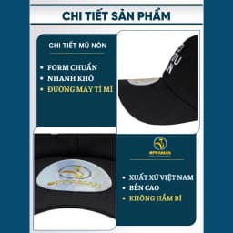 Thumbnail Nón kết nam màu đen nón kết đẹp ngầu xịn thời trang trơn nón kết kaki hàn quốc thể thao ON2 OPPAMAN 4