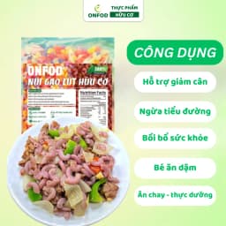 Thumbnail Nui gạo lứt rau củ hữu cơ ONFOD giảm cân ăn dặm thực dưỡng eat clean cho người tiểu đường, gym, mẹ bầu, yoga 500g 3