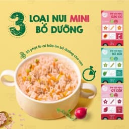 Thumbnail Nui mini rau củ Mămmy cho bé mới ăn dặm tập nhai trên 6 tháng, 100g 2