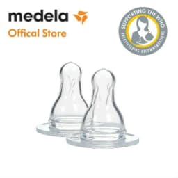 Thumbnail Núm bình sữa | Medela hôp 2 chiếc, chất liệu silicon 3
