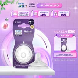 Thumbnail Núm Ti Philips Avent Natural Cổ Rộng Đủ Size, Núm Ty Mô Phỏng Tự Nhiên Cho Trẻ Sơ Sinh Chính Hãng 1
