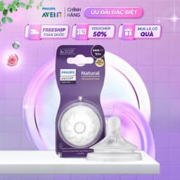 Thumbnail Núm Ti Philips Avent Natural Mô Phỏng Tự Nhiên Cho Trẻ Sơ Sinh Chính Hãng Cổ Rộng Đủ Size 1