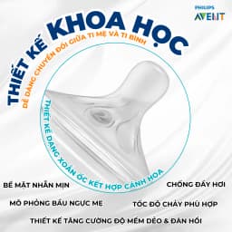 Thumbnail Núm Ti Philips Avent Natural Cổ Rộng Đủ Size, Núm Ty Mô Phỏng Tự Nhiên Cho Trẻ Sơ Sinh Chính Hãng 4