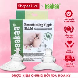 Thumbnail Núm Trợ Ti Chỉnh Nha Cho bé Bú Haakaa. Bộ 1 Chiếc Đế Tròn Hoặc Đế Tam Giác. 1