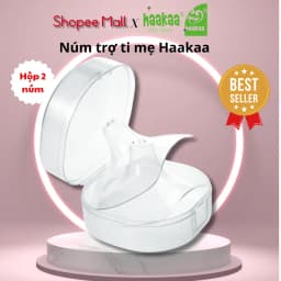 Thumbnail Núm Trợ Ti Mẹ Cho Bé Bú Cao Cấp Haakaa, New Zealand. Hỗ Trợ Mẹ Có Đầu Ti Ngắn, Nhạy Cảm, Đau Rát, Rạn Nứt. 1