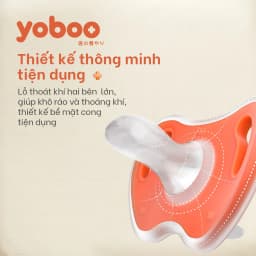 Thumbnail Núm ty ngậm cho bé Yoboo YB-0007 đầu tròn bằng silicone nguyên khối mô phỏng ti mẹ - Hàng chính hãng 2