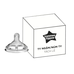 Thumbnail Núm Ty Silicon Siêu Mềm Tự Nhiên Cho Bé Tommee Tippee Natural Start Vari Flow Từ Sơ Sinh (Vỉ đôi, tách lẻ) 2