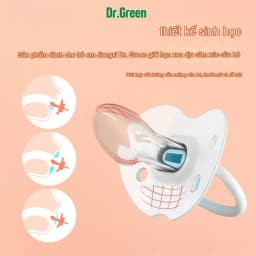 Thumbnail Núm Vú Giả Cho Bé Dr.Green 0 - 6 -12 - 24 Tháng | Bé Sơ Sinh | Silicon Siêu Mềm Cho Bé Ngủ Yên 1