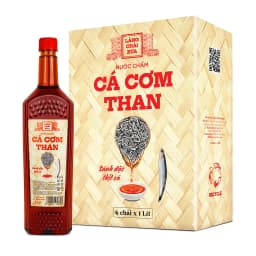 Thumbnail Nước Chấm Cá Cơm Than Làng Chài Xưa chai nhựa cao cấp 1 lít/chai Đặc Biệt Thanh Dịu An toàn Tiết Kiệm 4