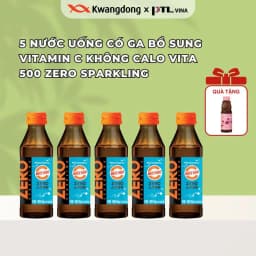 Thumbnail Nước giải khát Zero Sparkling KWANGDONG có ga bổ sung vitamin C không calo Hàn Quốc chai150ml 1