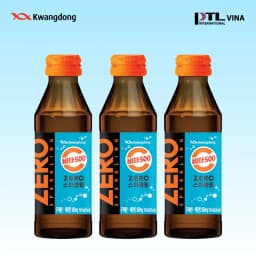 Thumbnail Nước giải khát Zero Sparkling KWANGDONG có ga bổ sung vitamin C không calo Hàn Quốc chai150ml 2