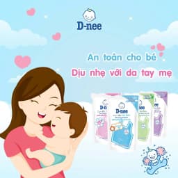 Thumbnail Nước giặt quần áo cho bé Dnee túi 550ml chính hãng đủ màu 3