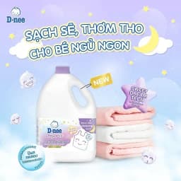 Thumbnail Nước giặt xả Dnee bình tím 3000ml mẫu mới chính hãng 4