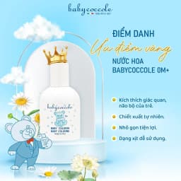 Thumbnail Nước hoa cho bé Babycoccole 0M+ an toàn cho trẻ sơ sinh & em bé chiết xuất hoa sen 50ml 3