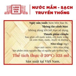Thumbnail Nước mắm nhỉ cá cơm than Làng Chài Xưa 525ml (01 chai) sánh đặc thịt cá 300 năm truyền thống 2