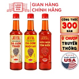 Thumbnail Nước Mắm Nhỉ Làng Chài Xưa Cá Cơm Than, Tôm Biển, Cá Cơm Ruột Đỏ 525ml/chai nhựa cao cấp, tiết kiệm 1