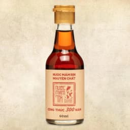 Thumbnail Nước Mắm Tĩn Nhãn Đỏ cá cơm than Mini 40N 60ml/chai Rin Nguyên Chất Truyền Thống 2