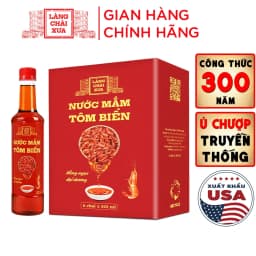 Thumbnail Nước mắm tôm biển Làng Chài Xưa 525ml/chai Hồng Ngọc Đại Dương 300 năm truyền thống 1