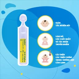 Thumbnail Nước muối sinh lý Fysoline vệ sinh mắt, mũi, miệng cho bé - combo 05 ống hồng + 05 ống vàng 5ml 3