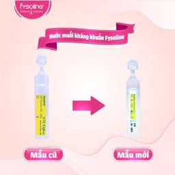 Thumbnail Nước muối sinh lý Fysoline vệ sinh mắt, mũi, miệng cho bé - combo 05 ống hồng + 05 ống vàng 5ml 4
