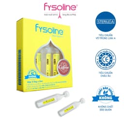 Thumbnail Nước Muối Sinh Lý Kháng Khuẩn Pháp Fysoline hỗ trợ kháng khuẩn, viêm mũi, sổ mũi cho bé - Hộp 5 Ống x 5ml 1