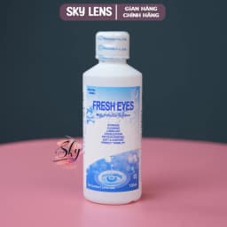 Thumbnail Nước ngâm, rửa lens chuyên dụng Sky Contact lens mdel Fresh eyes 150ml | Video-Ảnh Thật của sản phẩm 3
