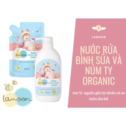 Thumbnail Nước rửa bình sữa Organic cho bé Lamoon - Túi 450ml 1